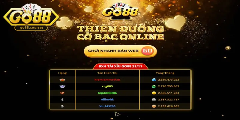 Giao diện là điểm nổi bật của Go88 APK